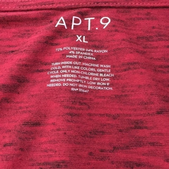 APT. 9 Wake Shine Wine V-neck Top - Picture 7 of 7